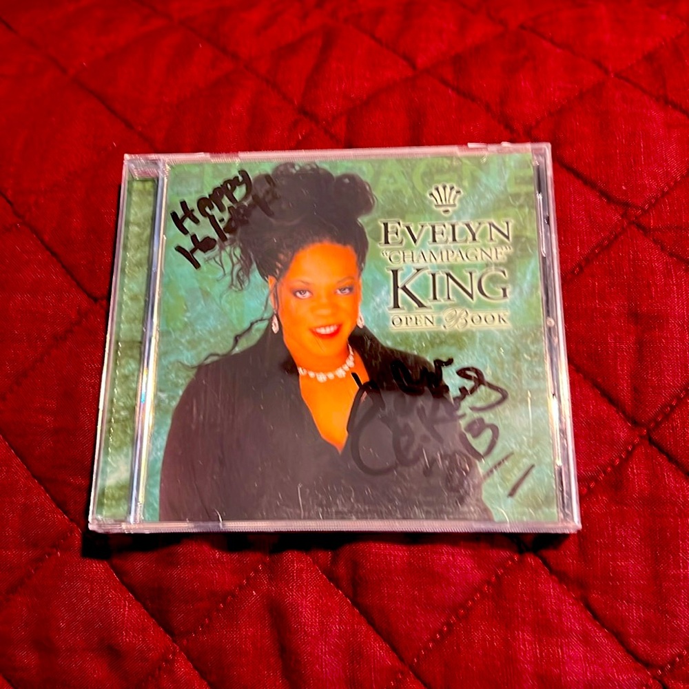 NWOT Autographed Evelyn Champagne King CD